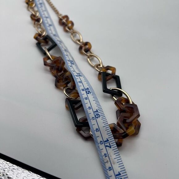 ‎Talbot’s tortoise & gold tone chunky necklace - Picture 3 of 10